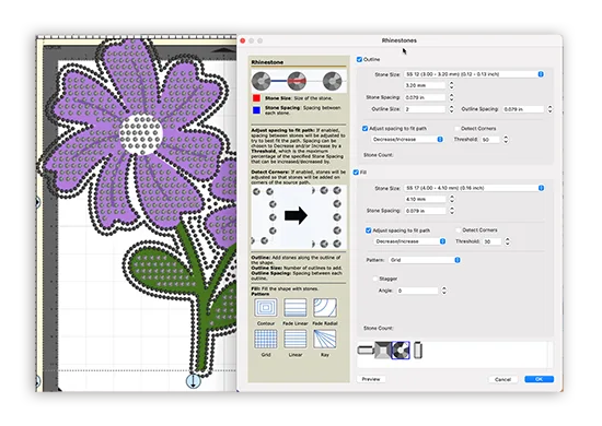 Create Rhinestone Templates